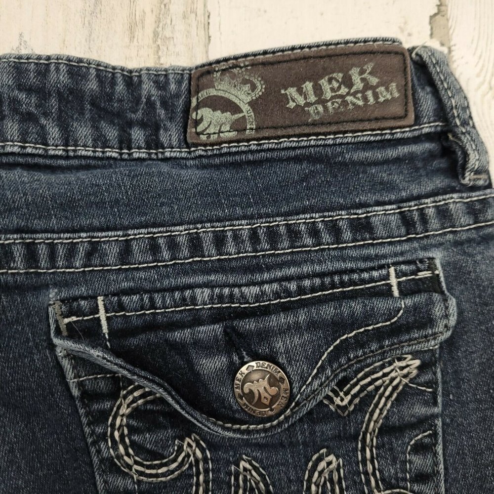 MEK Harrison Straight Leg Jeans Men’s 31x32 Dark Wash Premium Denim Classic Fit - Picture 11 of 11